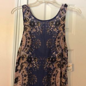 Free People blue floral dress